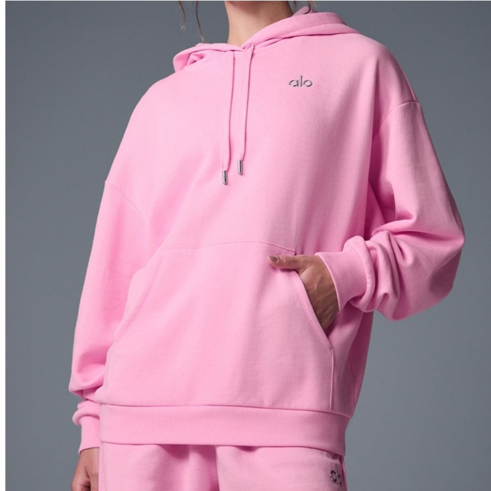 NWT Alo Accolade Hoodie in Sweet Pink